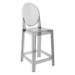 Krzesło barowe VICTORIA 65 cm dymione - poliwęglan King home - 7